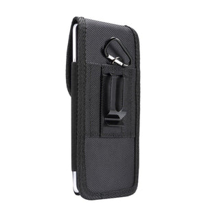 Belt Case Cover Nylon with Metal Clip New Style Business for BBK Vivo X27 Pro (2019) - Black