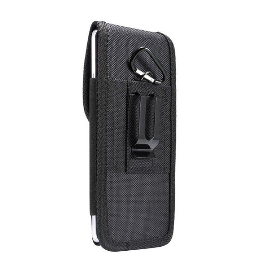 Nylon Belt Holster with Metal Clip and Card Holder for Philips S688 (2021)