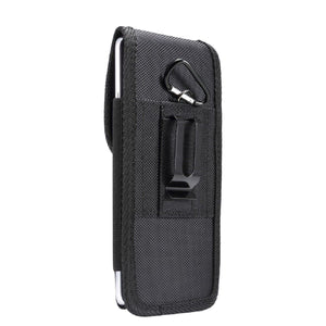 Nylon Belt Holster with Metal Clip and Card Holder for Bbk Vivo Y75 5G (2022)