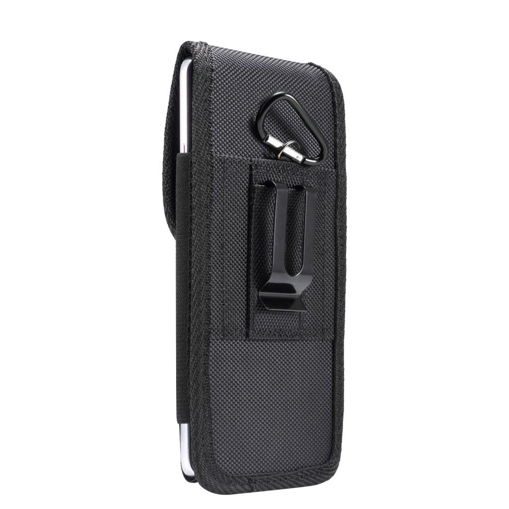 Nylon Belt Holster with Metal Clip and Card Holder for Blackview BV6900 (2020)