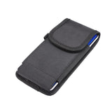 Nylon Belt Holster with Metal Clip and Card Holder for AIWA PHONE B-2 (2023)