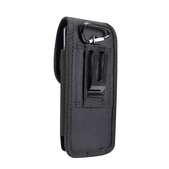 Nylon Belt Holster with Metal Clip and Card Holder for Oppo Find X2 Neo (2020)