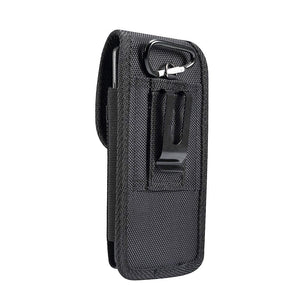 Belt Case Cover Nylon with Metal Clip New Style Business for Infinix Hot 7 Pro (2019) - Black