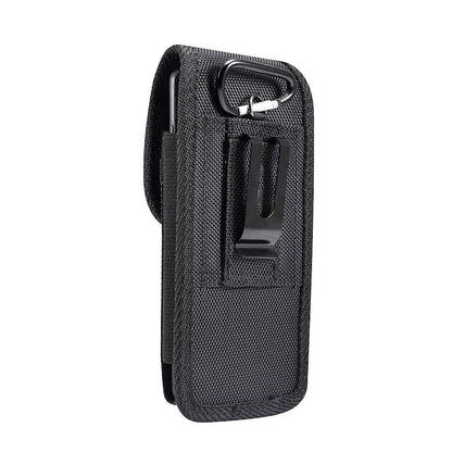 Belt Case Cover Nylon with Metal Clip New Style Business for Samsung Galaxy A30s (2020) - Black