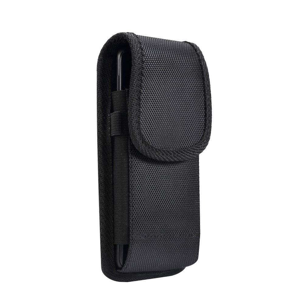 Belt Case Cover Nylon with Metal Clip New Style Business for Nokia 6.2 (2019) - Black