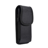Belt Case Cover Nylon with Metal Clip New Style Business for KYOCERA BASIO 4 (2020) - Black