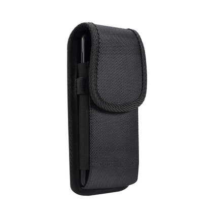 Nylon Belt Holster with Metal Clip and Card Holder for BBK Vivo X50 (2020)