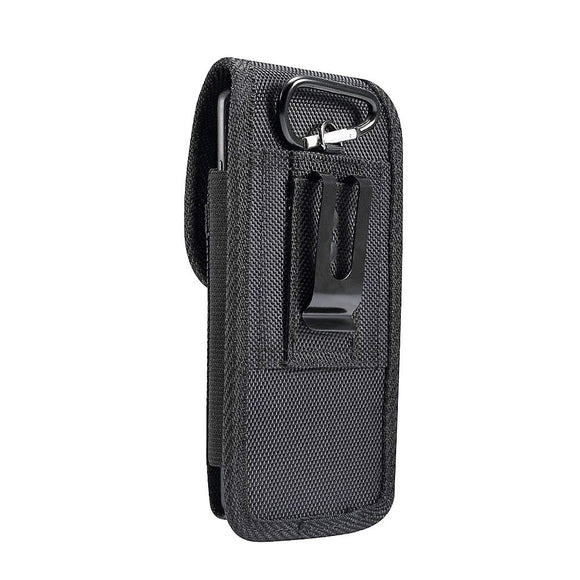 Belt Case Cover Nylon with Metal Clip New Style Business for Samsung Galaxy A2 Core (2019) - Black