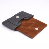 New Design Leather Horizontal Belt Case with Card Holder for Telstra Evoke Pro (2020) - Black