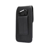  Belt Case Cover with Card Holder Design in Leather and Nylon Vertical for Tecno Mobile Camon 15 Air (2020)