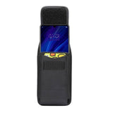  Belt Case Cover with Card Holder Design in Leather and Nylon Vertical for LG Q92 5G (2020)