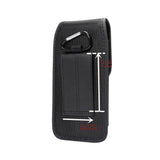  Belt Case Cover with Card Holder Design in Leather and Nylon Vertical for vivo iQOO Z1x (2020)