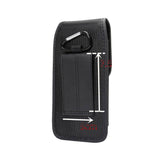  Belt Case Cover with Card Holder Design in Leather and Nylon Vertical for BBK Vivo Y73s 5G (2020)