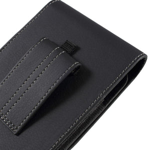 New Design Case Cover Vertical Holster with Belt Loop for LG K41S (2020) - Black