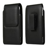 New Design Holster Case with Magnetic Closure and Belt Clip swivel 360 for myPhone Fun 3 - Black