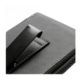 Leather Flip Belt Clip Metal Case Holster Vertical for Samsung SM-A8050 Galaxy A80 (2019) - Black