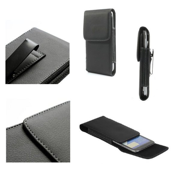 Leather Flip Belt Clip Metal Case Holster Vertical for OPPO ACE2 EVA (2020)