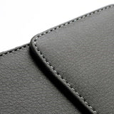 Leather Flip Belt Clip Metal Case Holster Vertical for Samsung Galaxy A40s (2019) - Black