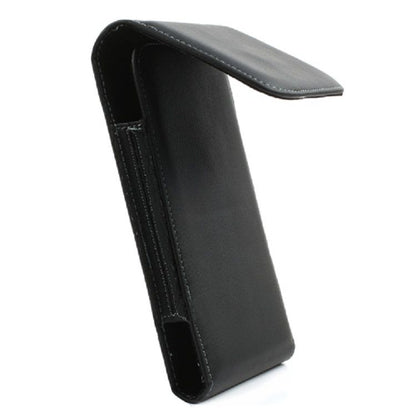 Leather Flip Belt Clip Metal Case Holster Vertical for Xgody XR (2019) - Black