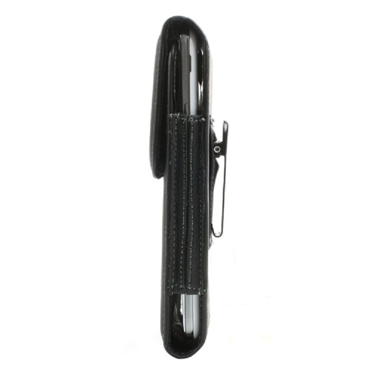 Leather Flip Belt Clip Metal Case Holster Vertical for Xgody XR (2019) - Black