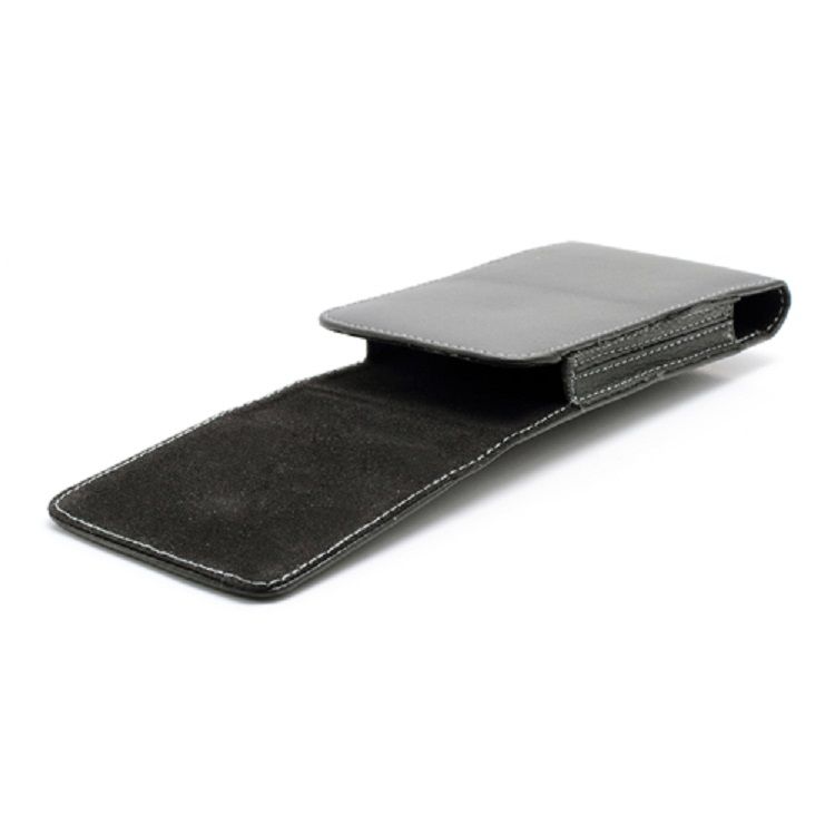Leather Flip Belt Clip Metal Case Holster Vertical for Xgody XR (2019) - Black