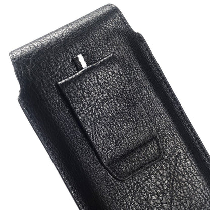New Design Leather Cover Vertical Belt Case with Magnetic Closure for Infinix S5 Pro (2020) - Black