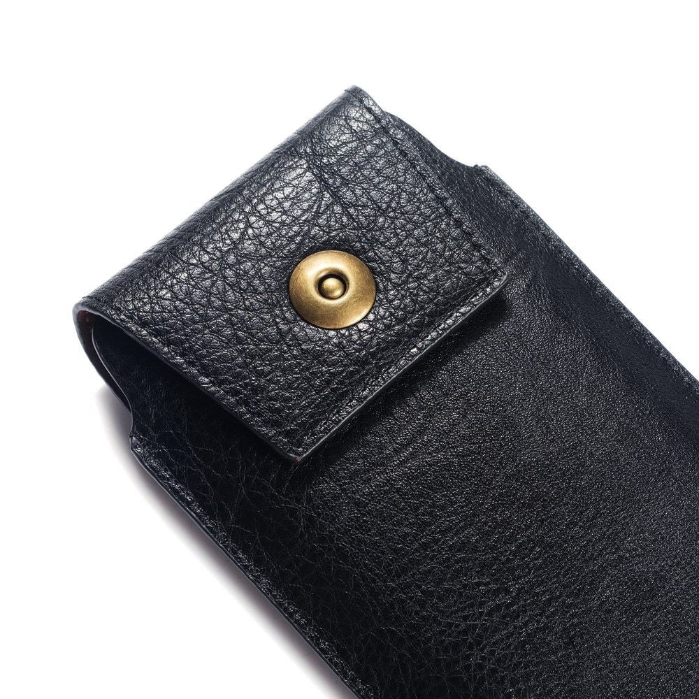 New Design Leather Cover Vertical Belt Case with Magnetic Closure for Infinix S5 Pro (2020) - Black