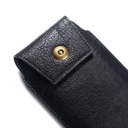 New Design Leather Cover Vertical Belt Case with Magnetic Closure for Infinix S5 Pro (2020) - Black