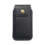 New Design Leather Cover Vertical Belt Case with Magnetic Closure for LG V50S 5G (2019) - Black