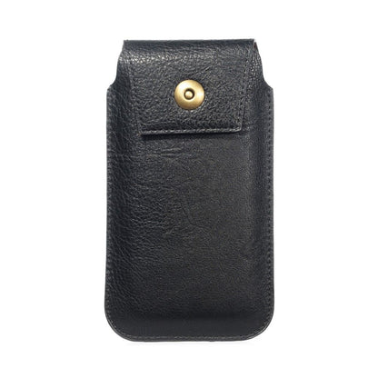 New Design Leather Cover Vertical Belt Case with Magnetic Closure for Infinix S5 Pro (2020) - Black