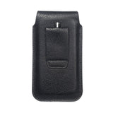 New Design Leather Cover Vertical Belt Case with Magnetic Closure for BENCO V8 (2020) - Black