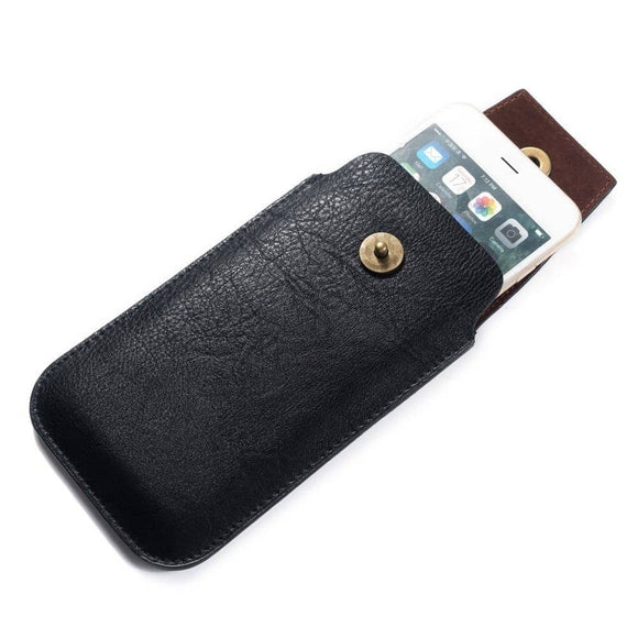 New Design Leather Cover Vertical Belt Case with Magnetic Closure for TEXET TM-5702 PAY 5.7 (2020)