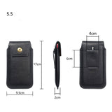 New Design Leather Cover Vertical Belt Case with Magnetic Closure for EL 6P (2019)