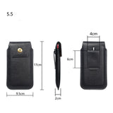 New Design Leather Cover Vertical Belt Case with Magnetic Closure for Smartisan Nut Pro 3 (2019) - Black