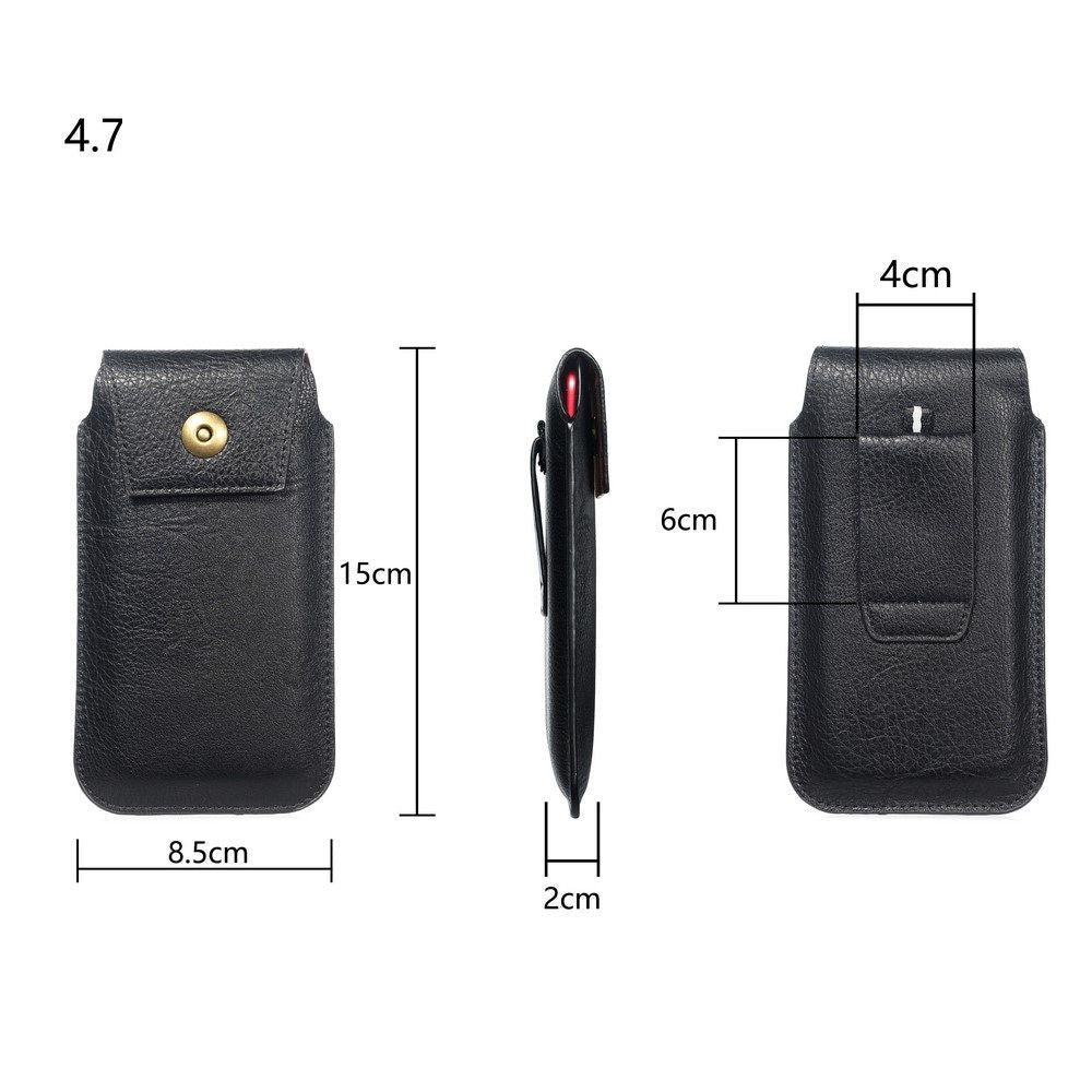 New Design Leather Cover Vertical Belt Case with Magnetic Closure for Vivo iQOO Pro 5G (2019) - Black