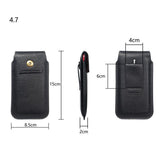 New Design Leather Cover Vertical Belt Case with Magnetic Closure for LG Stylo 5 (2019) - Black