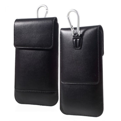 Belt Case Cover Vertical Double Pocket for Panasonic P110 (2019) - Black