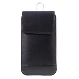 Belt Case Cover Vertical Double Pocket for Panasonic Eluga I7 (2019) - Black