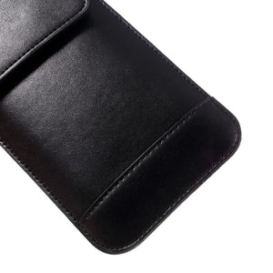 Belt Case Cover Vertical Double Pocket for Infinix Hot 8 (2019) - Black