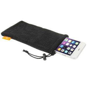 Nylon Mesh Pouch Bag with Chain and Loop Closure for ZTE Blade V41 Smart