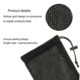 Nylon Mesh Pouch Bag with Chain and Loop Closure for Coolpad Cool 12A (2020)
