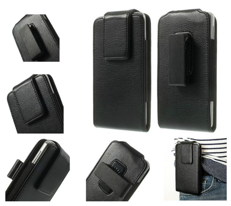Magnetic holster case belt clip rotary 360 for Walton Primo GM3+ (3GB) (2019) - Black