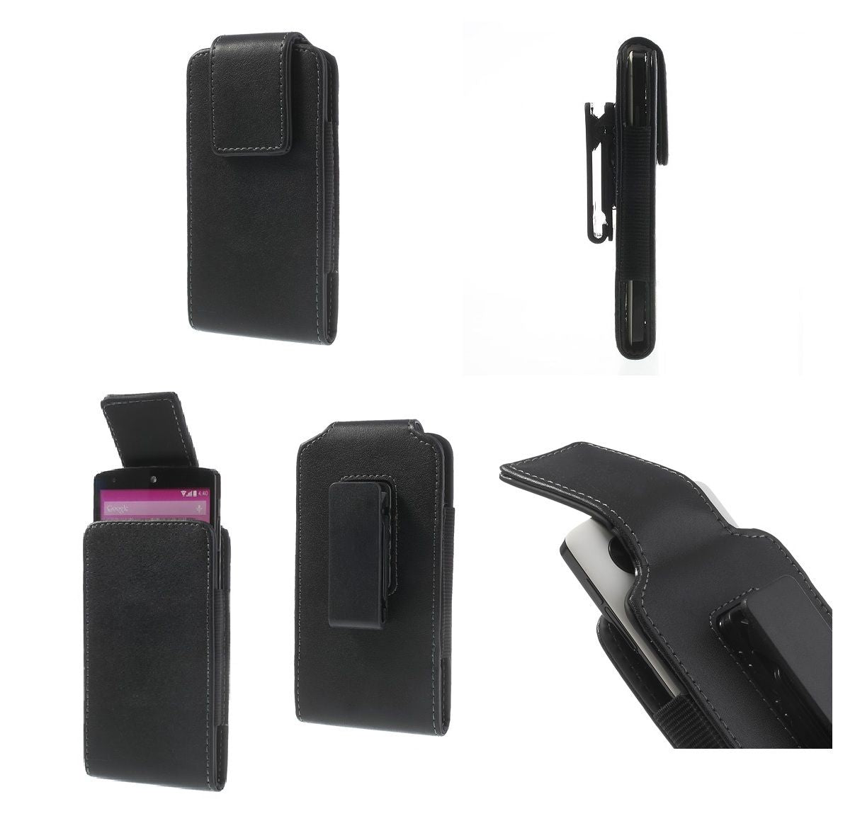 Magnetic holster case belt clip rotary 360 for MAXCOM COMFORT MM760 (2020) - Black