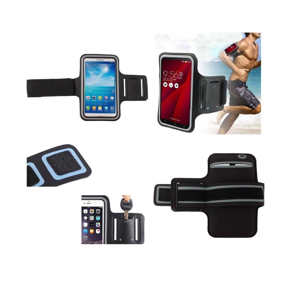 Armband Professional Cover Neoprene Waterproof Wraparound Sport with Buckle for Vivax Fly 6 (2021)