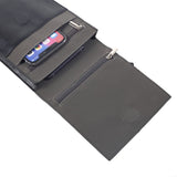 Case Pocket Shoulder Bag with Lanyard for Tablet and Smartphone with Magnetic Closure and Zippers for BBK Vivo U20 (2019) - Black