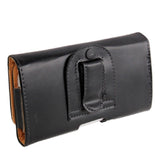 Case Holster belt clip smooth synthetic leather horizontal for LG Q Series Q70 (2020)