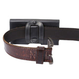 Case Holster belt clip smooth synthetic leather horizontal for TEXET TM-5702 PAY 5.7 (2020)