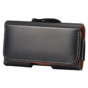 Case Holster belt clip smooth synthetic leather horizontal for E-TEL PREMIER I20 (2020)