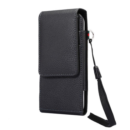 Magnetic leather Holster Card Holder Case belt Clip Rotary 360 for Huawei nova 5i Pro (2019) - Black