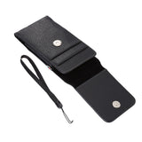 Magnetic leather Holster Card Holder Case belt Clip Rotary 360 for Motorola Moto G8 (2020) - Black